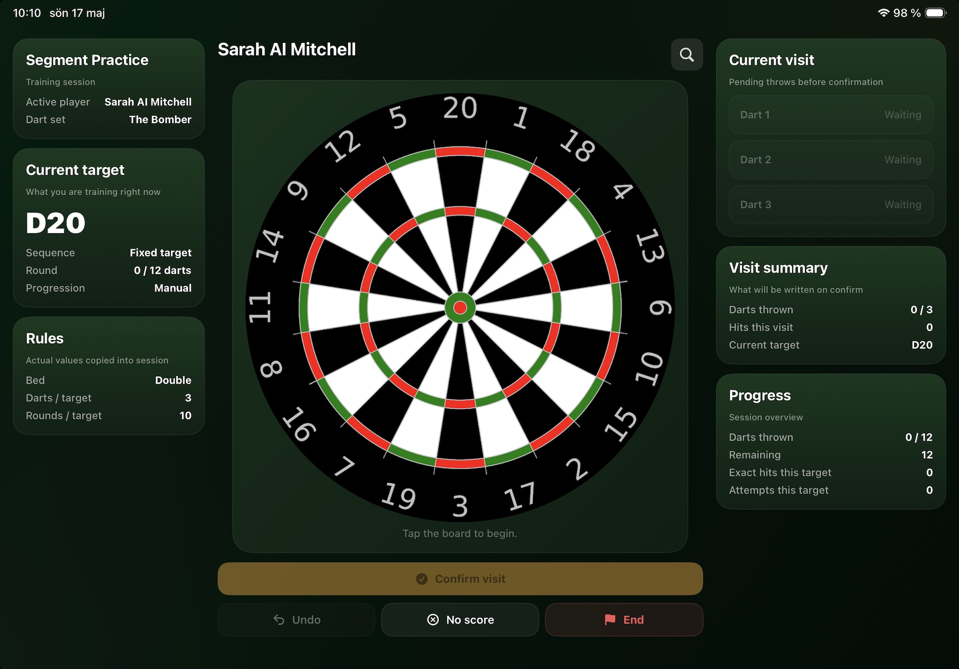 Oche Tracker - Training
