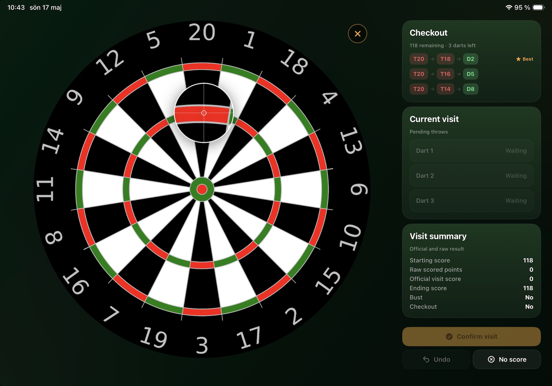 Oche Tracker - X01 Play Magnify 2